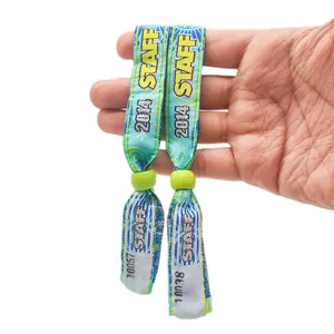 Customized Logo Printing Event Party Activity Festival Wristband Fabric