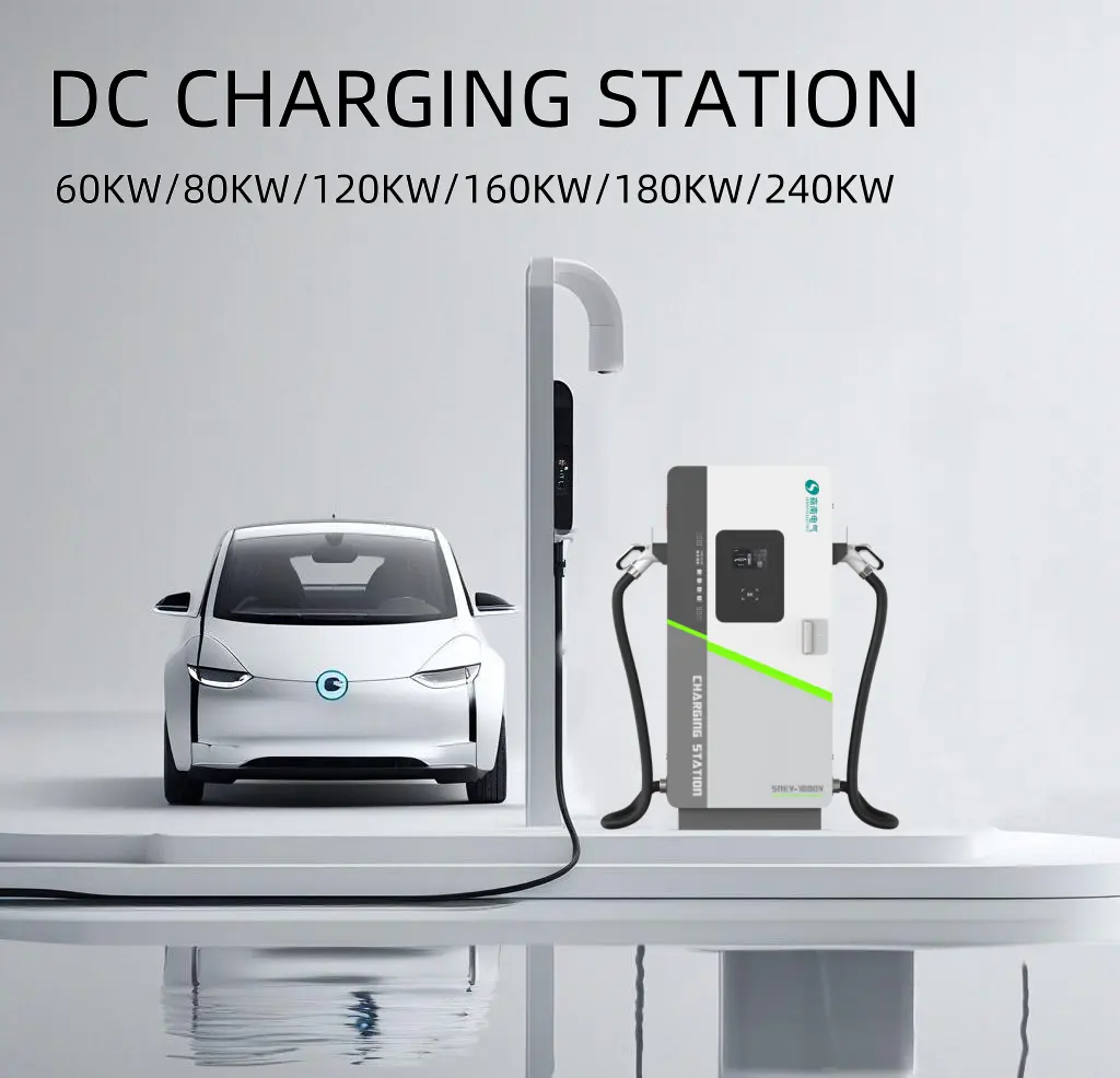 Nieuwe Dc Auto Opladen Stapels 240kw Gb/T Ccs2 Ccs1 Chademo Outdoor Public Ev Laadstation Intelligente Commerciële Bouw