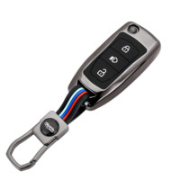 Carcasa protectora para llave de coche de aleación de Zinc de repuesto con 3 botones que brillan en la oscuridad para Indian Tata Tigor Tiago Xt NE XON Magic Indigo