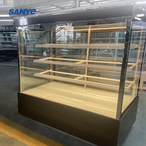 Vitrine Réfrigérée Carrée à Température Unique à Refroidissement Direct avec LED pour Gâteaux et Desserts, Équipement de Réfrigération pour Chocolats et Bonbons - Product Image 3