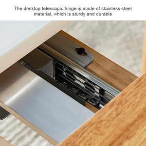 Table de bureau avec panneau extensible, pieds silencieux antidérapants, tables à manger polies - Product Image 4