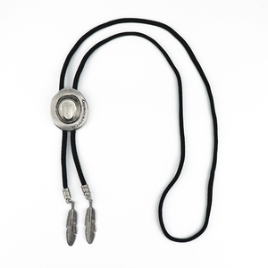 <span class=keywords><strong>Cravatta</strong></span> Bolo in Lega <span class=keywords><strong>di</strong></span> Rame e Pelle, Accessorio da Cowboy per Uomo, Stile Vintage Western con Logo Personalizzato - Product Image 2
