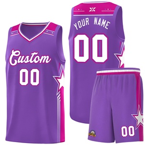 Maillots de basket-ball pour équipes - Entièrement personnalisables avec logo, couleurs et numéros - Séchage rapide - 100% coton - Vêtements de sport décontractés - Product Image 5
