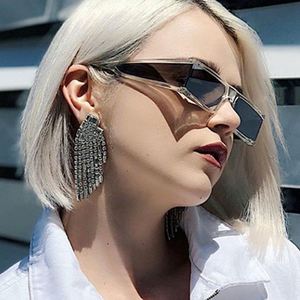 Gafas de Sol Rectangulares con Lentes de Espejo Retro y Logotipo Personalizado, Gafas de Sol Cuadradas Pequeñas para Mujer - Product Image 3