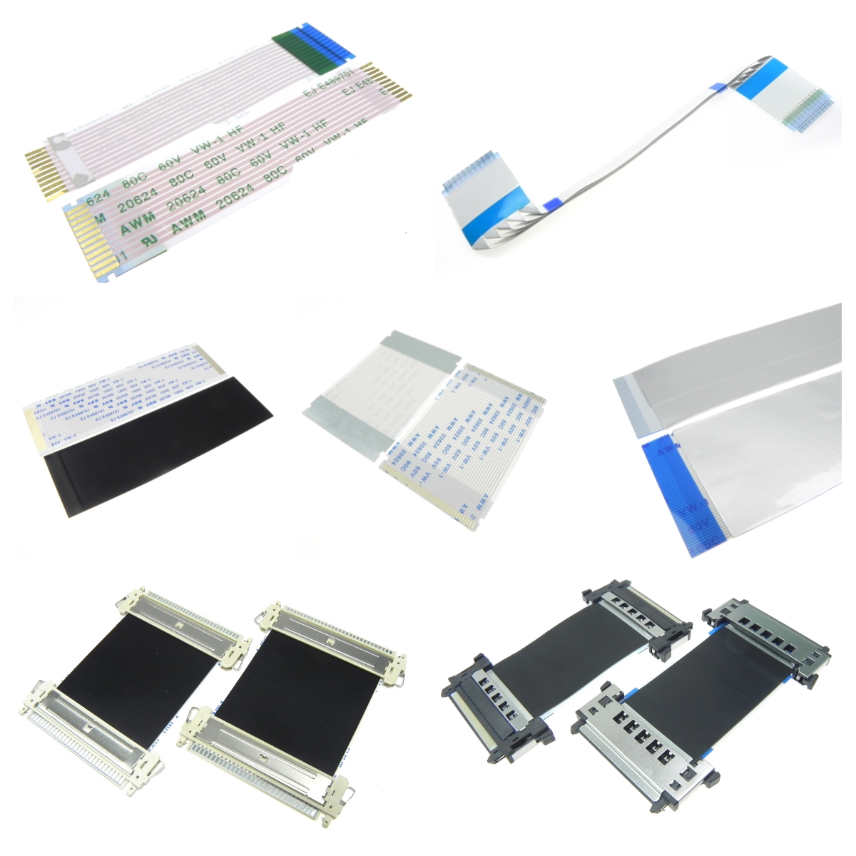 Lot De 5 Câbles Plats FFC FPC 5 Broches, Pas 0.5mm, 150mm - Uxcell (Type A)