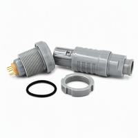 Connecteur Push-Pull en Plastique à 6 Broches Compatible Mâle-Femelle pour Assemblage de Câbles de Dispositifs Médicaux Personnalisé OEM