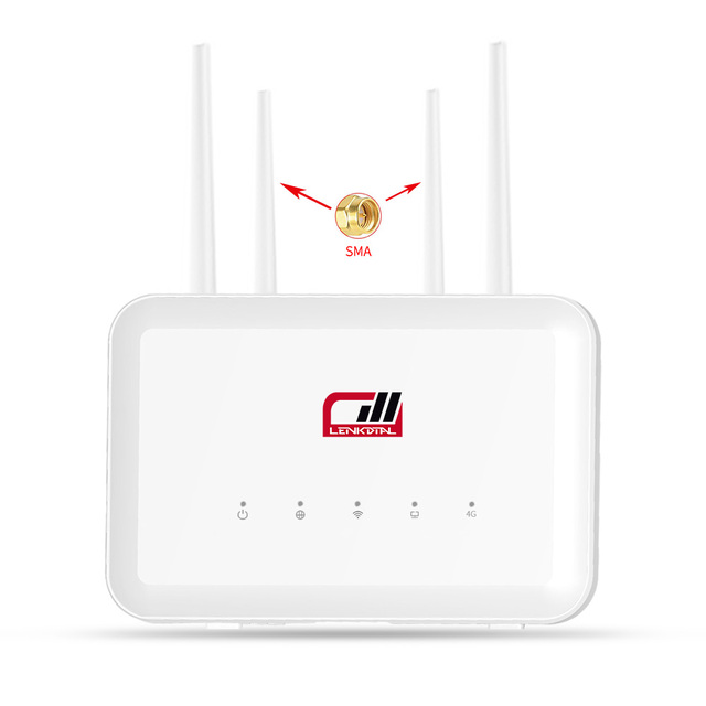 4G Wifi 6 Indoor Router 300Mbps Speed 2*2 MIMO 4200mAh Battery 32users RJ45 4 Port 4 Antenna SIM Card 5g Usb Modem