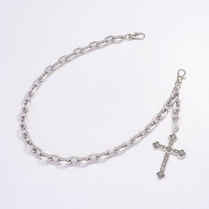 โซ่คาดเอวสไตล์กอธิค โลหะผสม ฮิปฮอป แฟชั่น กางเกงยีนส์ขาสั้น เครื่องประดับ สีขาว K แบบวงเดี่ยว ทรงอสมมาตร สำหรับผู้ใหญ่ - Product Image 6