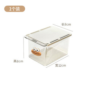 Transparent Drawer Storage Box <b>Rectangle</b> Wall Mounted Bathroom Cotton Swab Makeup Pad Organizer Smooth Slide Mechanism - Product Image 5