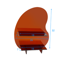 Boîte de rangement de présentoir cosmétique de vanité en acrylique mobile pour les magasins à domicile et les expositions en métal, plastique et bois