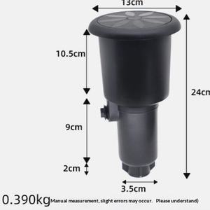 Pistolet d'arrosage rotatif <span class=keywords><strong>Rain</strong></span> <span class=keywords><strong>Bird</strong></span> 2045 en POM, à oscillation 360°, automatique et télescopique, pour aménagement paysager et terrains de golf - Product Image 4