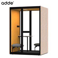 Cabine de travail insonorisée modulaire pour 2 personnes, bureau, salle de réunion, cabine téléphonique en bois