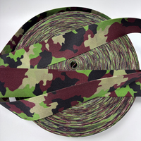 Sangle en nylon imprimée camouflage ignifuge et anti-IR proche (NIR) pour équipement tactique