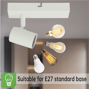 Spot lumineux rond moderne de haute qualité, mural, E27, LED, en fer, température de couleur réglable (3000K-6000K), pour usage domestique - Product Image 4