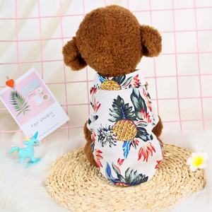 Polyester Cotton Linen Hawaiian Print Shirt Modern Pet Coat Accessory for Big <b>Dogs</b> Cats Summer Clothes - Product Image 3