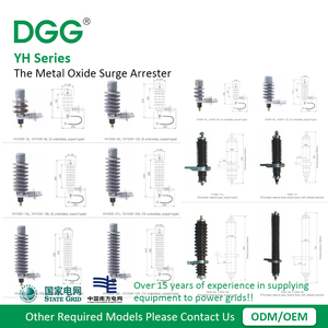 電気ライン安全のためのDGGライトニングアレスター11kV屋外ポリマータイプ - Product Image 2
