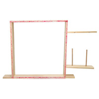 Kit de cadre en bois pour pistolet à tufter, idéal pour la fabrication de tapis, compatible avec les pistolets à tufter électriques, pour présentation sur table