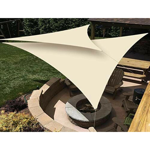 Outdoor Backyard Garden Customizable Wind Resistant Flame Retardant PVC HDPE Large <b>Shade</b> <b>Sail</b> - Product Image 1