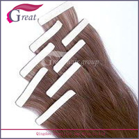 Extensions de cheveux brésiliens Remy super double drawn, lisses, à bandes adhésives invisibles, 100 % naturels, vente en gros, très demandées en salon