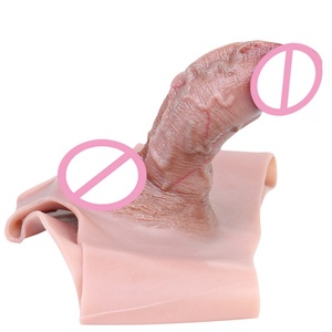 Calzoncillos de Silicona FAAK con Prepucio Realista, Pantalones con Dildo Hueco, Masturbador Masculino, Juguetes Sexuales para Hombres, Alargador de Pene - Product Image 2