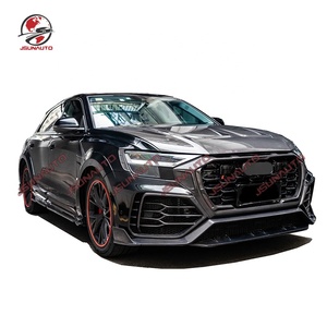 Pièce d'auto pour <span class=keywords><strong>Audi</strong></span> <span class=keywords><strong>Q8</strong></span> Convert MSY Style Kit de pare-chocs en fibre de carbone pour RS-<span class=keywords><strong>Q8</strong></span> Spoiler de lèvre de pare-chocs avant arrière - Product Image 2
