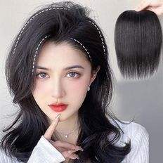 Idolo da donna attacco semplice diradamento capelli parte riparazione 8-36 pollici onda naturale crespo Jerry dritta ricciolo in 1B colore capelli - Product Image 1