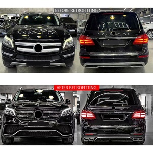 ชุดแต่งกันชนหน้าและหลัง New GL X166 ปี 2012-2019 พร้อมไฟตัดหมอก แบบ Bolt-On สำหรับ AMG-Style สำหรับรถยนต์ GL Class - Product Image 2