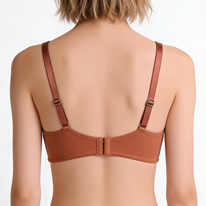 Petto <span class=keywords><strong>piccolo</strong></span> 34-40 sottile tazza B con trapani regolati in pizzo alla moda con stampa reggiseno senza fili per donna - Product Image 3