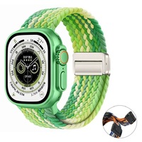 Bracelet de montre en nylon respirant, réglable, anti-transpiration, de haute qualité, pour Apple Watch, prix usine, idéal pour le sport et le quotidien.