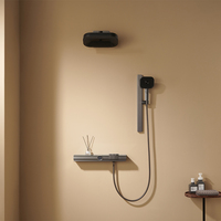 Ensemble de mitigeurs de douche encastrés pistolet métal affichage numérique de la température ensemble de robinets de douche système de douche de salle de bain en laiton