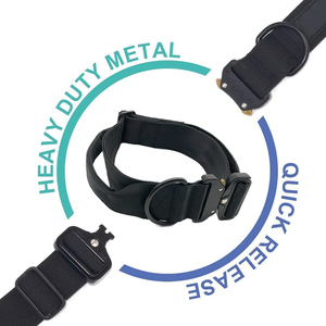 Personal isierte hochwertige Hochleistungs-Nylon Luxus weich verstellbare taktische Haustier Hund Trainings halsband mit Patch - Product Image 6