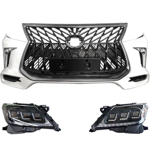 สำหรับ Lexus LX <span class=keywords><strong>570</strong></span> ปี 2008-2015 - ชุดแต่ง T-rd Body Kit อัพเกรดเป็นรุ่นปี 2018 ชุดแปลงกันชนหน้าพร้อมไฟหน้า LED - Product Image 1