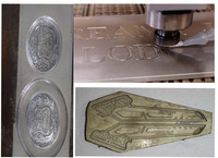 Machine de fraisage CNC 4040 à trois axes contrôlée par PLC pour la gravure sur pierre (granit/marbre) haute performance 2,2 kW AC220V/50HZ