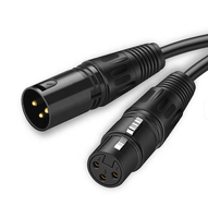 Hochwertiges, maßgefertigtes 3-poliges Kabel (Stecker-Stecker), vergoldet, PVC, für Computerlautsprecher, Monitore, Mikrofone und Projektoren