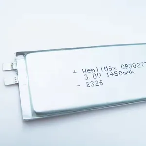 1450mAh 3.0V Primary Lithium/MnO2 Battery Low Temperature Applied Soft Packed For Intelligent Industry Pouched Battery