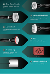 เครื่องนวดสลายไขมันแบบพกพาออลอินวัน พร้อมหัวนวด 10 แบบ สำหรับกำจัดไขมันและผ่อนคลาย - Product Image 4