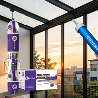Sellador Estructural Transparente de Silicona GF998 para Puertas y Ventanas, Promocional para la Construcción