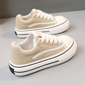 Zapatos de Mujer Nuevos 2024 con Punta Redonda, Cordones, Estilo Casual, Plataforma Gruesa, Aumentan la Estatura, Zapatos de Moda para Estudiantes - Product Image 6