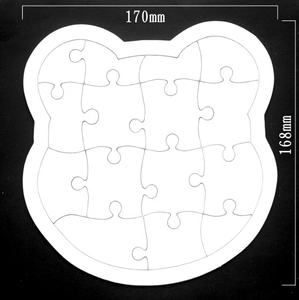 Rompecabezas para niños, suministro en blanco DIY, rompecabezas de transferencia por sublimación, tablero térmico, dibujo hecho a mano, rompecabezas blanco, juguete cognitivo - Product Image 6
