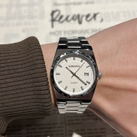 Montre à quartz pour homme AIMANA, best-seller, ultra-fine, en acier inoxydable, calendrier, résistante à l'eau 30M, style business