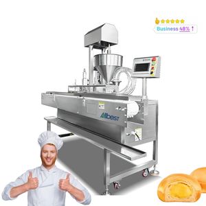 Machine automatique d'injection de garniture pour pains et gâteaux, neuve, 220V, injecteur de crème au beurre pour pains - Product Image 1