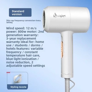 Asciugacapelli Professionale <span class=keywords><strong>a</strong></span> Batteria con Diffusore <span class=keywords><strong>per</strong></span> Uso Domestico e Salone, Luce Blu <span class=keywords><strong>per</strong></span> la Cura dei <span class=keywords><strong>Capelli</strong></span>, 1800W, Garanzia 1 Anno - Product Image 2
