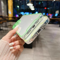 Veilleuse transparente néon Flash Fluorescent Silicone étui de téléphone lumineux pour IPhone 16 15 14 13 12 Pro Max étui transparent