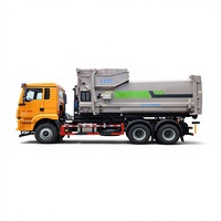 Camion de collecte et de transfert de déchets Shacman HOWO 18-25 tonnes avec bras articulé à crochet, robuste, fabriqué en Chine