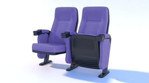 Silla de Cine Moderna y Resistente con Estructura de Acero, Diseño Plegable, Mejora la Experiencia del Público, Facilita el Mantenimiento del Asiento, Ideal para Grandes Espacios - Product Image 2