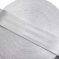 Offre Spéciale polyester matériel ceinture de randonnée solide couleur argent solide non élastique accepter sangle de sécurité personnalisée