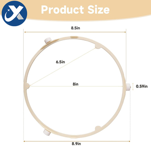Anneau de <span class=keywords><strong>plateau</strong></span> tournant pour four à <span class=keywords><strong>micro</strong></span>-ondes électrique, support de <span class=keywords><strong>plateau</strong></span> inférieur en <span class=keywords><strong>verre</strong></span> de type Y <span class=keywords><strong>Samsung</strong></span>, pièces durables de haute qualité - Product Image 2