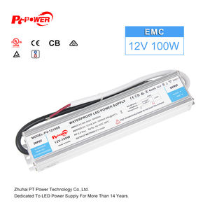 Controlador de Tira LED de Voltaje Constante de 100W con Certificación CE/CB/FCC, Convertidor de 170-264V AC-DC a 12V/24V, Fuente de Alimentación LED Impermeable IP67 de Salida Única - Product Image 5