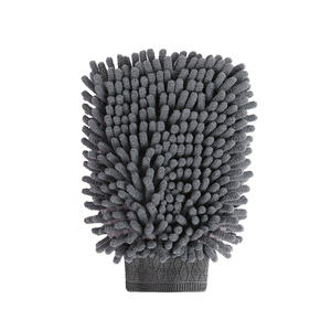 Guantes de lavado de autos Chongteng de chenilla y coral de doble cara para limpieza de automóviles - Product Image 1