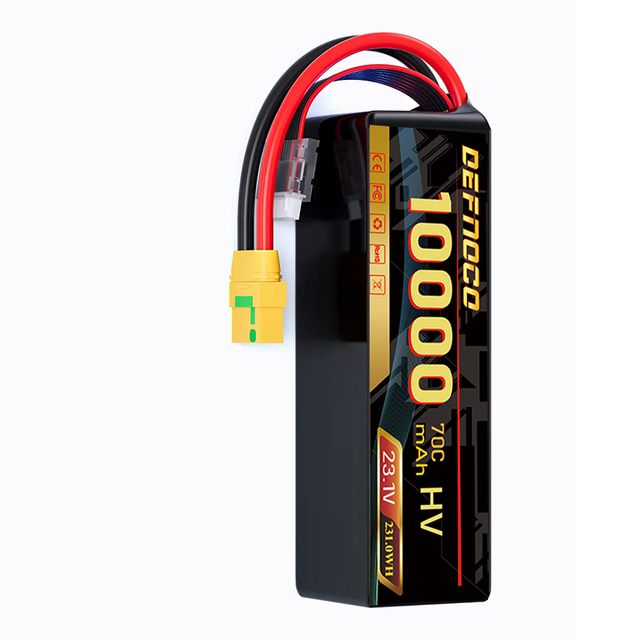 2025 New In Stock High Voltage 6S1P 23.1v Lipo Battery 10000mAh High C Rate Drone Battery Small Size For FPV Multi Motor Drone